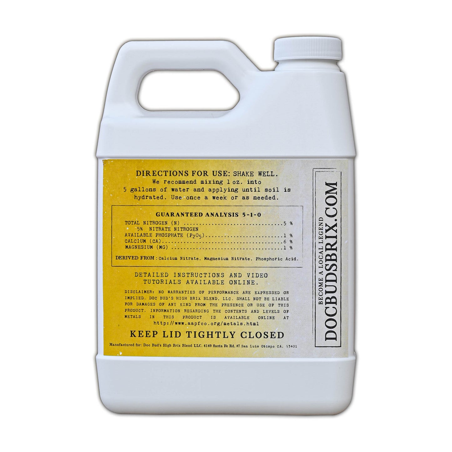Growth Ionic Drench - Quart
